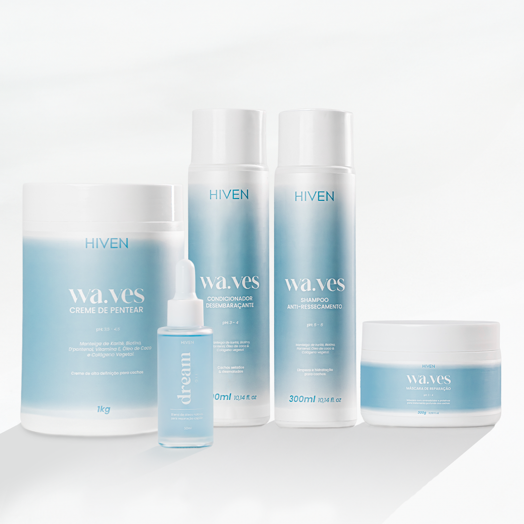 Linha Waves + Creme Waves 1 KG + Dream Oil (Brinde)