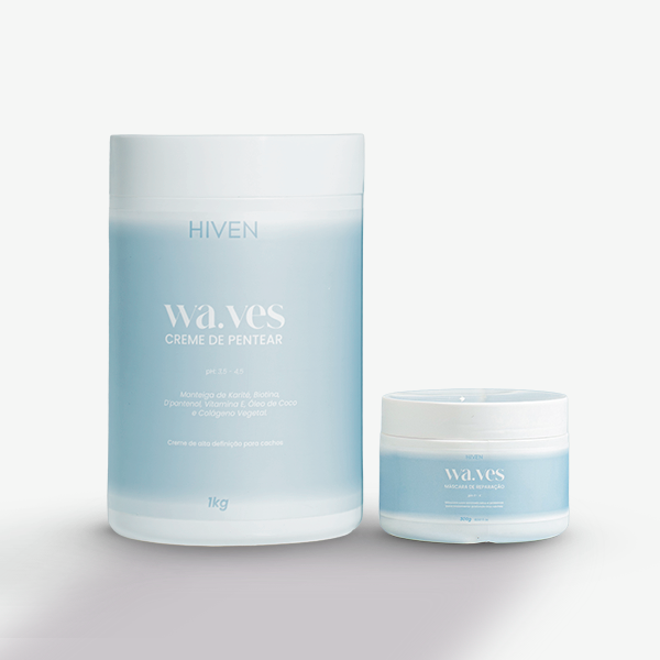 Creme de Pentear Waves 1kg + Máscara de reparação Waves 300ML