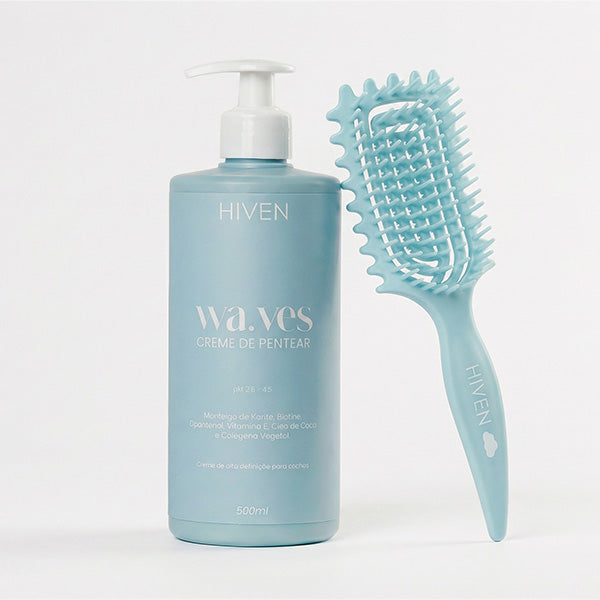 Creme de Pentear Waves 500ml + Escova Fita Brush