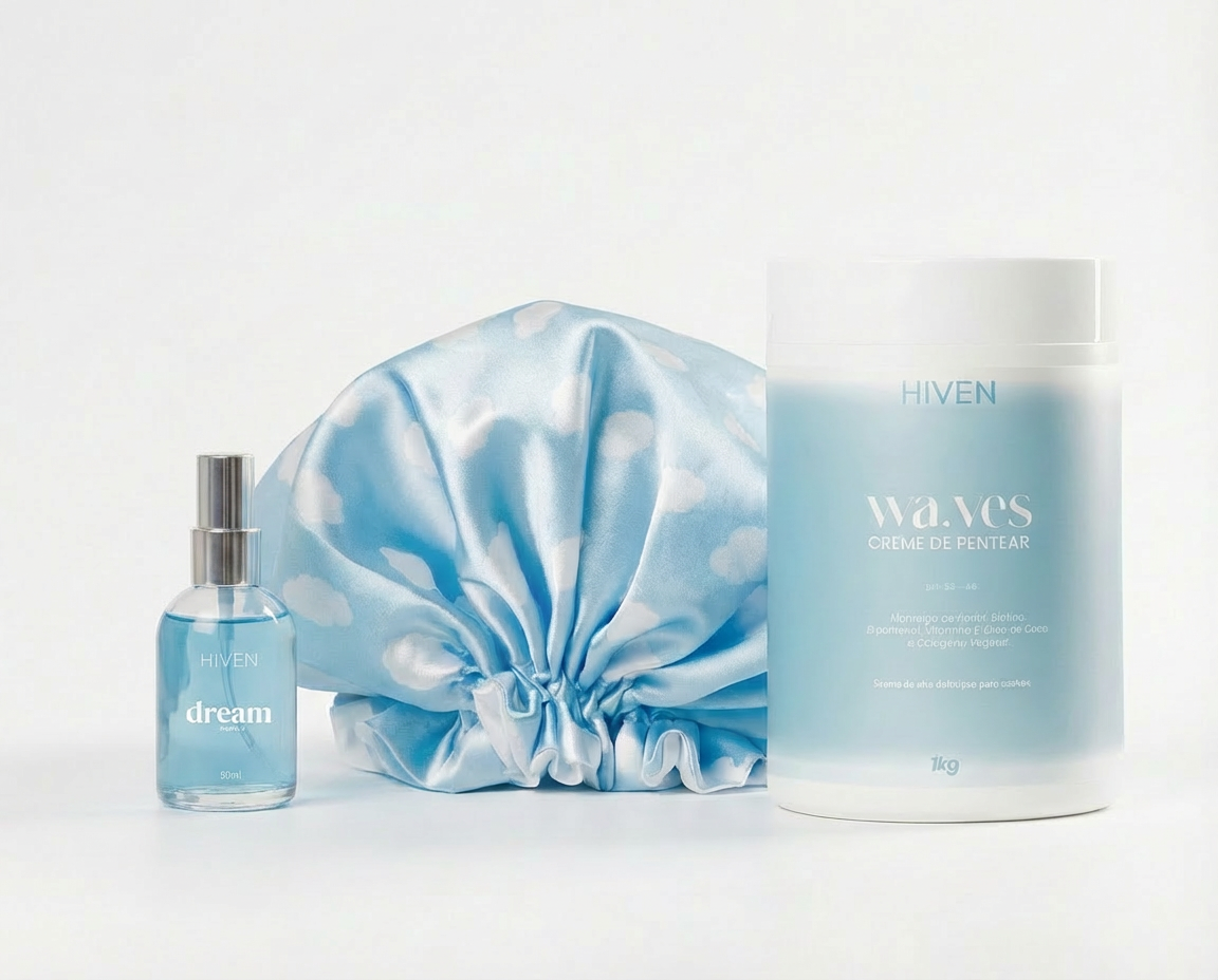Creme Waves 1KG + Dream Parfum + Touca de Cetim