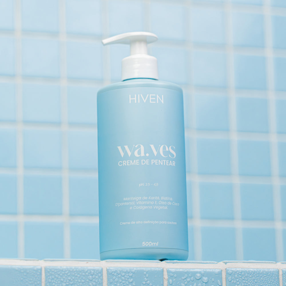 Creme de Pentear para Cachos Waves 500ml | Anti-Frizz e Definição ...