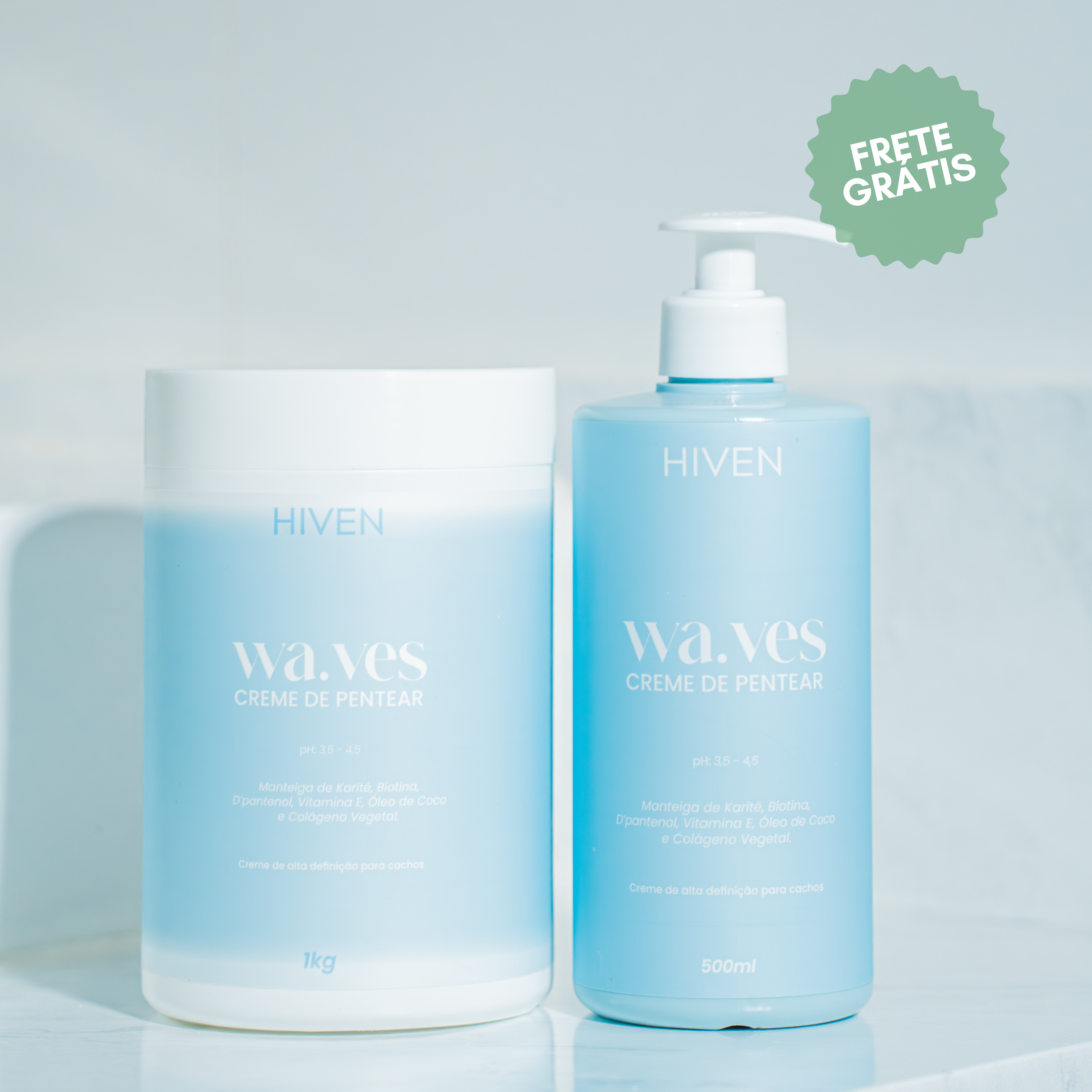Creme de Pentear Waves 1kg + Waves 500ml