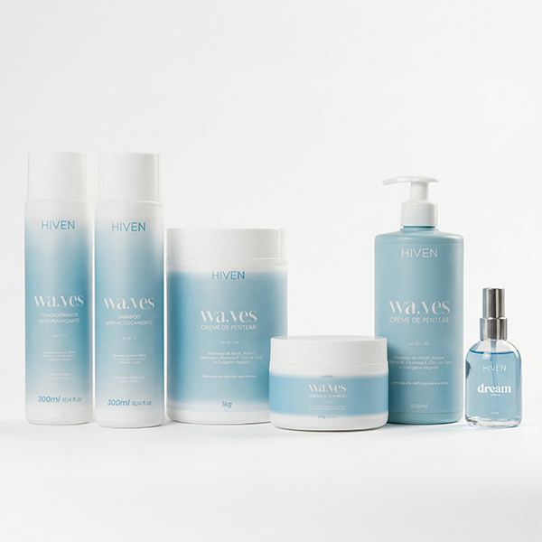 COMBO TUDO: Linha Waves + Creme Waves 1KG + Dream Parfum